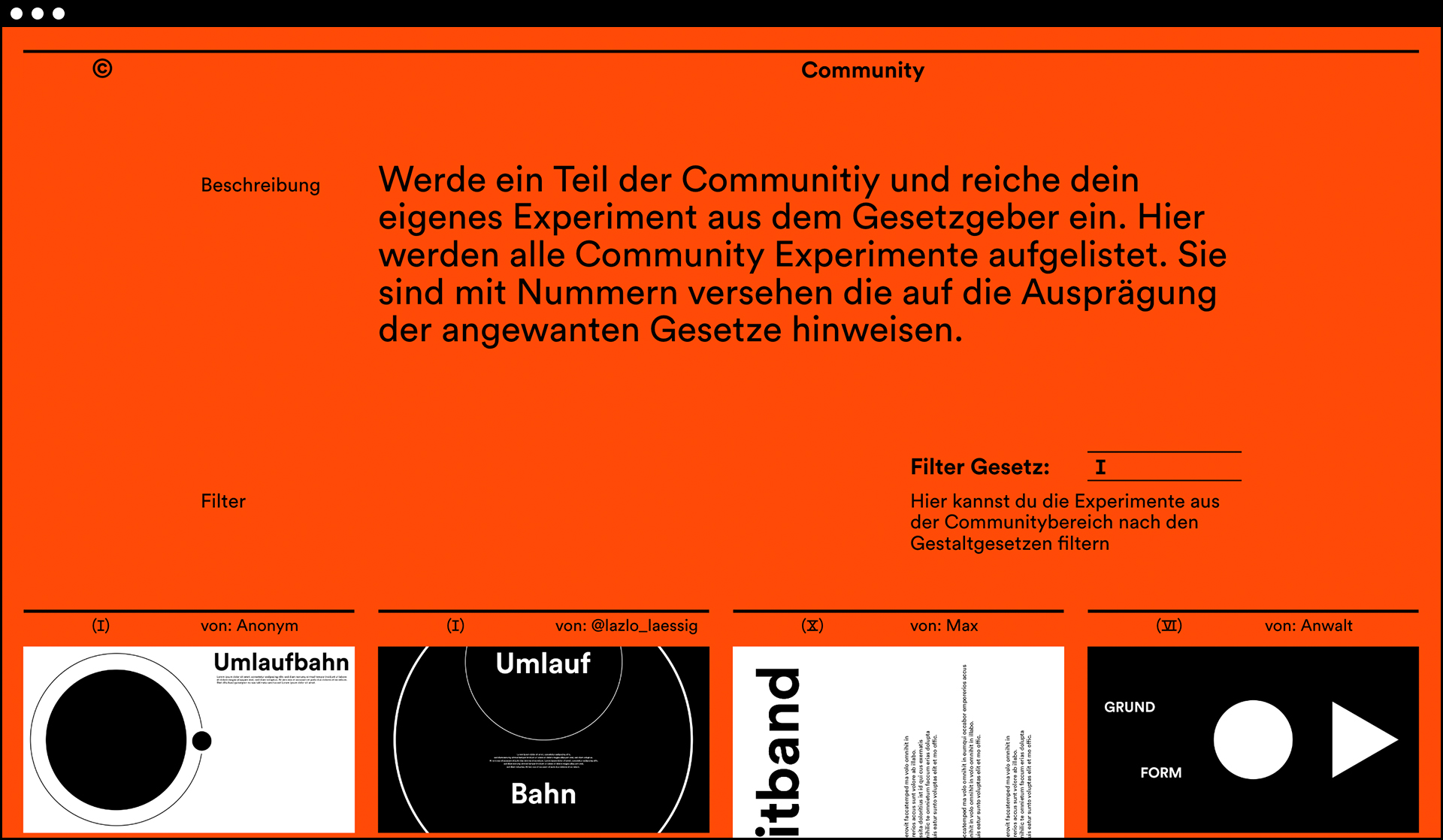 Website Desktop Community